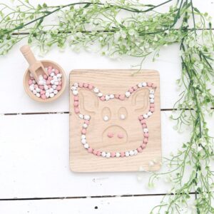 *EXCLUSIVE DESIGN* Farm Pig Oak Sensory Board plus Bundle Option