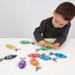 Tickit Rainbow Gel Number Fish - Pk21