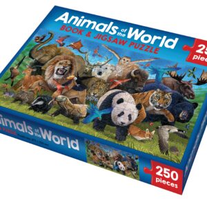 Book and Puzzle - ANIMALS OF THE WORLD