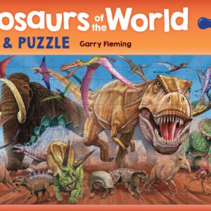 Book and Puzzle - DINOSAURS OF THE WORLD