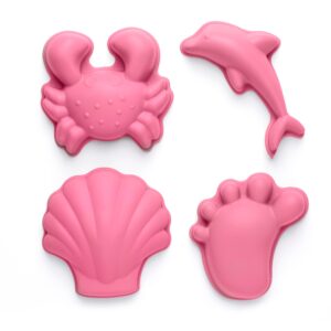 Scrunch Sand Moulds Footprint Set - Flamingo Pink