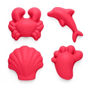 Scrunch Sand Moulds Footprint Set - Strawberry Red
