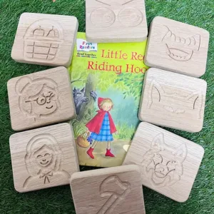 Red Riding Sensory Mini Boards Oak - Set of 8