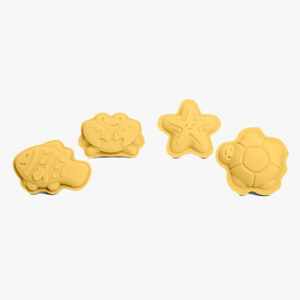 Bigjigs Silicone Character Sand Moulds Honey Yellow