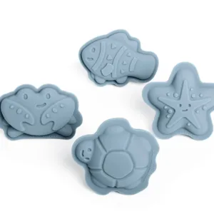 Bigjigs Silicone Character Sand Moulds Dove Grey