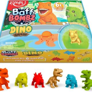 Zimpli Baff Bombz Dino Surprise Gift Set x 6