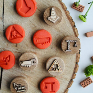 Curiosity Corner Oak Stamps - Let’s Build Set