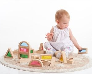Tickit Wooden 24pc Sensory Blocks