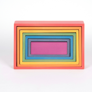 Tickit Rainbow Architect Rectangles - 7Pc
