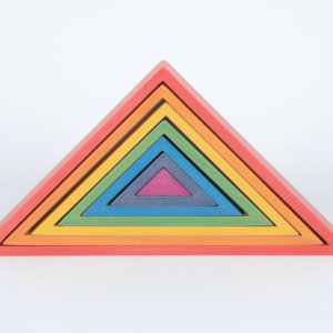 Tickit Rainbow Architect Triangles - 7Pc