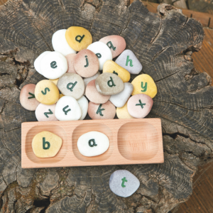 Yellow Door 3 Pebble Word Building Tray