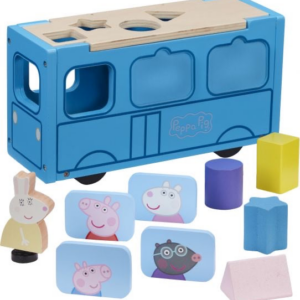 Peppa's Wood Play School Bus Shape Sorter