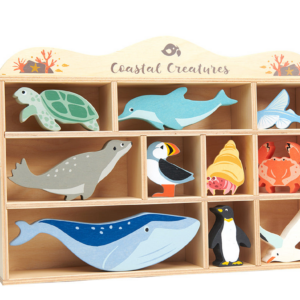 Tenderleaf 10 Sea Creature Animals & Shelf