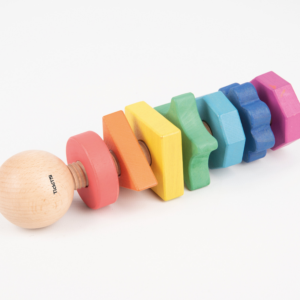 Tickit Rainbow Wooden Shape Twister
