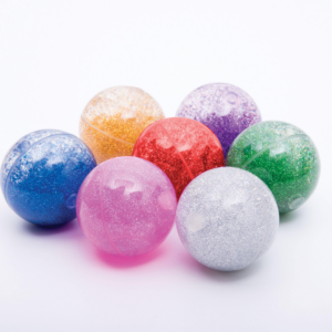 Tickit TickiT Rainbow Glitter Balls Singles and Pk.7