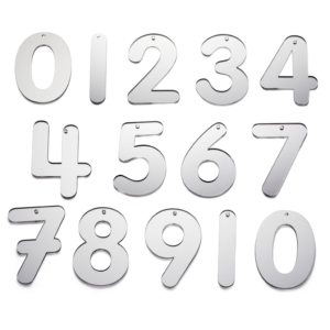 Tickit Mirror Numbers - Pk14