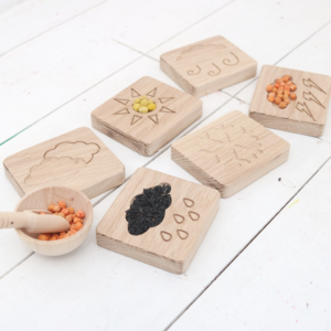 Weather Sensory Mini Boards Oak - Set of 6