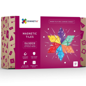 Connetix 30 pc Rainbow Geometry Pack