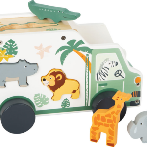 Small Foot Toy Car Shape-Fitting Game Safari