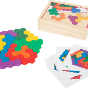 Small Foot Hexagon Wooden Puzzle Learning Game