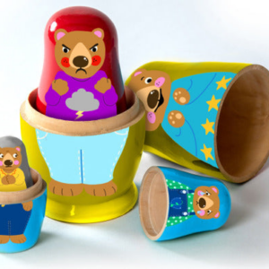 Learnwell Emotion Nesting Brown Bears