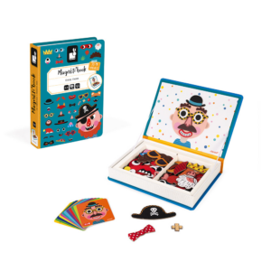 Janod Boy’s Crazy Faces Magnetic Book