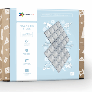 Connetix 2 Piece Clear Base Plate Pack