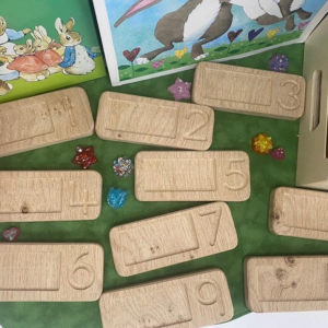 1-10 Number Blocks Counting Boards - Oak