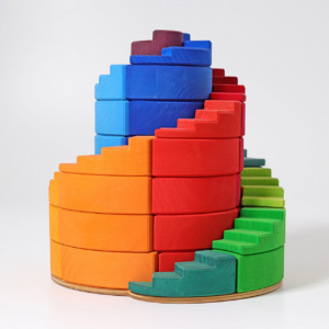 Grimm’s Counterrotating Stepped Spiral