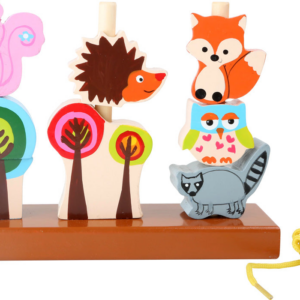 Small Foot Forest Animals Inserting and Threading Game
