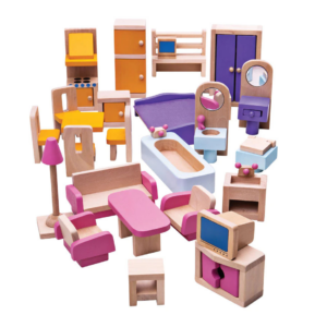 Bigjigs Heritage Playset Doll Furniture Set