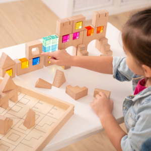 Tickit Wooden Building Gem Blocks - Pk40