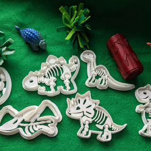Dinosaur Fossil Dough Cutter & Roller Set
