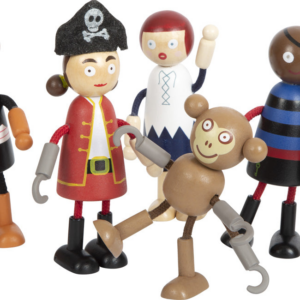 Small Foot Bending Pirate Dolls