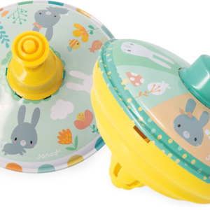 Janod - Bunny Metal Spinning Top