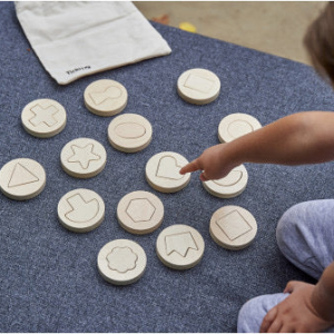 Tickit Inside Outside Wooden Shapes - Pk14