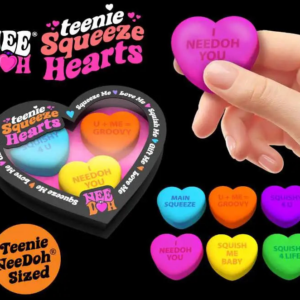 NeeDoh Teenie Squeeze Hearts Stress Ball 3-Pack