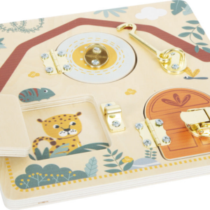 Small Foot Latches and Locks Motor Activity Board - Safari