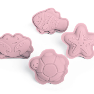 Bigjigs Silicone Character Sand Moulds Blush Pink