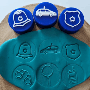 Police Playdough Stamp Set