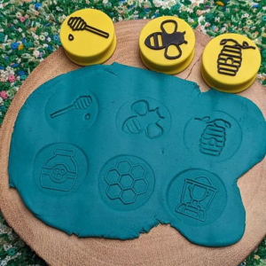 Bee Playdough Stamp Set