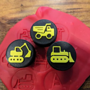 Construction Playdough Stamp Set