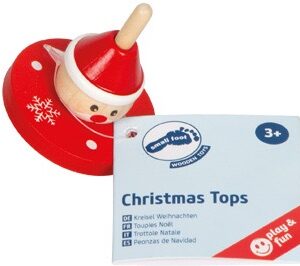 Small Foot Christmas Spinning Tops