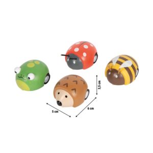 Small Foot Pull-Back Animals Display Tiny Friends