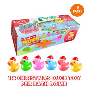 Zimpli Christmas Duck Surprise Baff Bombz - 3 Pack