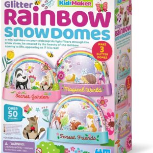 KidzMaker - Glitter Rainbow Snow Domes