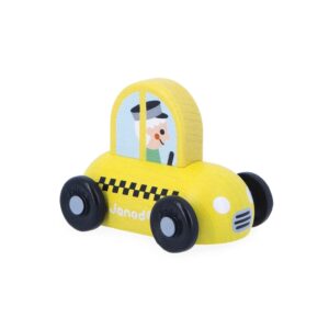 Janod Wooden Taxi Car City - Cross Roads