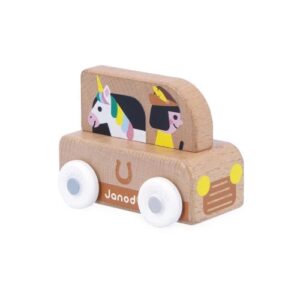 Janod Enchanted Kingdom Wooden Unicorn Van - Cross Roads