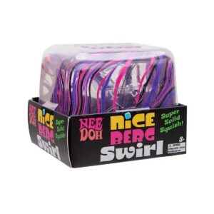 NeeDoh Nice Berg Swirl - Giant Marbled Fidget Cube, Squishy Toy Cubes for Kids