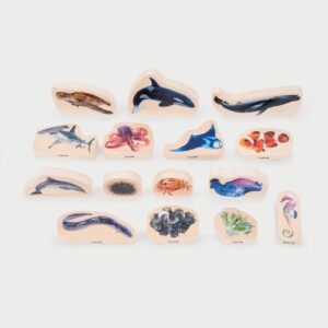Tickit Wooden Sea Life Blocks